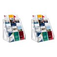 thumbnail image 1 of 2X Soporte de Mesa de 5 Niveles para Folletos, Folletos y Revistas, de Acrílico Transparente, para Sujetar Folletos de Tamaño 1/3 A4., 1 of 1