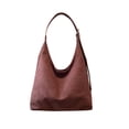 thumbnail image 2 of Bolso tote de pana, bandolera | Bolso de mano informal de gran capacidad estilo gamuza | Bolso de viaje de tela suave con bolsillo desmontable y correa ajustable, 2 of 6