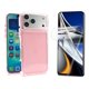 thumbnail image 1 of Funda + Mica Icon Case Space Colors para Iphone 18 Pro Max, Carcasa, Protector, Uso Rudo, Protector de Pantalla, Antigolpes, Esquinas Reforzadas, Protección de Cámara - Rosa, 1 of 8