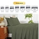 thumbnail image 5 of Kingrest 100% Algodón Juego de Sábanas de 4 Piezas para Cama Queen Size, Bolsillos Extra Profundos para 40cm, Ultra Suave y Transpirable, 5 of 9