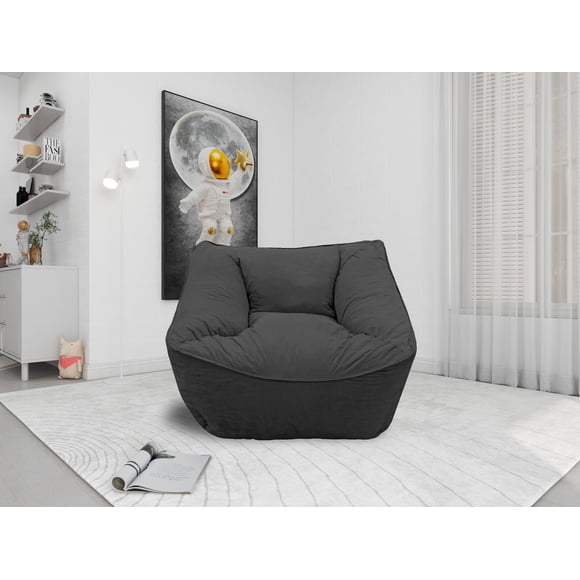 Sillon Puff El Bazar Store Gris Oxford, Sillon Ocasional