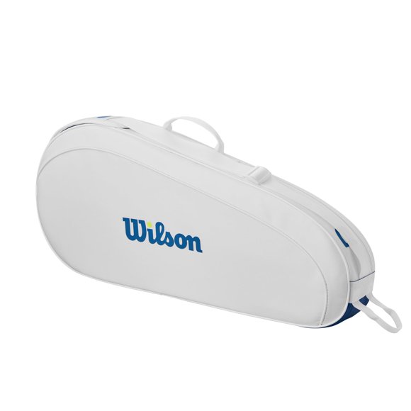 Mochila de tenis WILSON US Open Team con capacidad para 2 raquetas, color blanco/azul