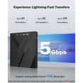 thumbnail image 2 of Unidad Blu Ray externa Wbacon 7 en 1 para PC Windows Mac, 2 of 7