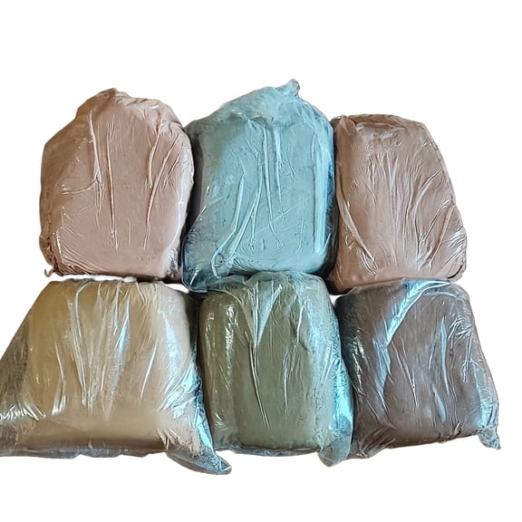 Barro Kit 6 Colores Amasado 1 kg cada Barro.