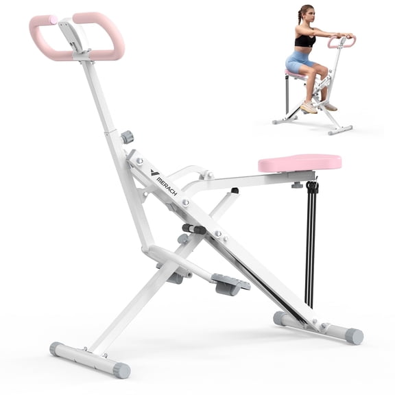 MERACH Máquina Entrenadora Ajustable Squat Assist, 3 Bandas de Tensión para Glúteos y Quads Fitness: Equipo de Gimnasio en Casa para Entrenamiento de Fuerza