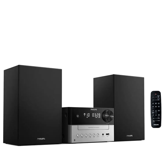Sistema estéreo Bluetooth Philips para el hogar con reproductor de CD de 18 W
