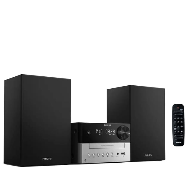 Sistema estéreo Bluetooth Philips para el hogar con reproductor de CD de 18 W