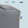 thumbnail image 4 of Cubrecolchón Sleep Zone, tamaño completo, extra grueso, gris, 4 of 6