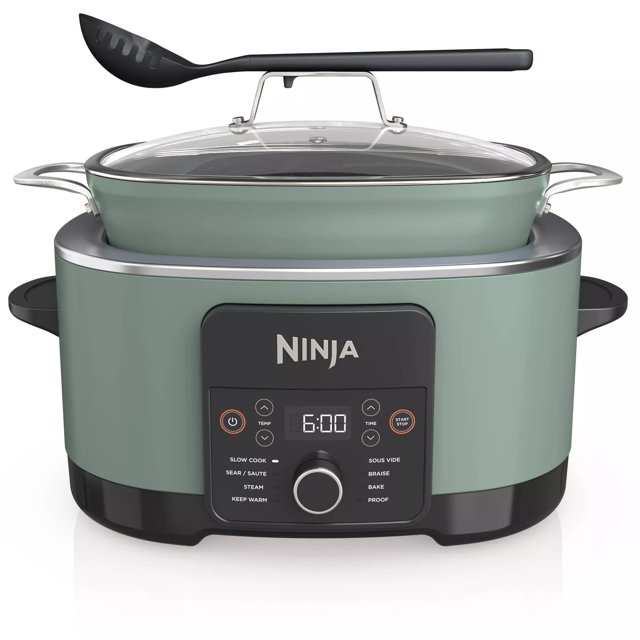 Ninja PossibleCooker PRO 8,5 qt Multi‑Cooker con 8 en 1 Olla de cocción lenta, Olla holandesa, Sous‑Vide, Olla apta para horno hasta 260 °C – Verde salvia