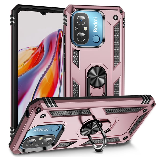 Funda de teléfono para Xiaomi Redmi 12C de Uso Rudo Shockproof + Cristal 9D