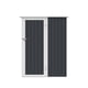 thumbnail image 1 of Cobertizo de Exterior para Jardín y Patio, Bodega de Almacenamiento de Acero Galvanizado con Techo Inclinado, 143 x 186 x 90 cm, Midtown Concept Fortex, Gris, 1 of 5