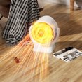thumbnail image 3 of Calefactor portátil compacto | Calefactor cerámico de 600 W de bajo consumo para oficinas en casa y espacios pequeños | Protección contra sobrecalentamiento y apagado automático | Calefactor, 3 of 6