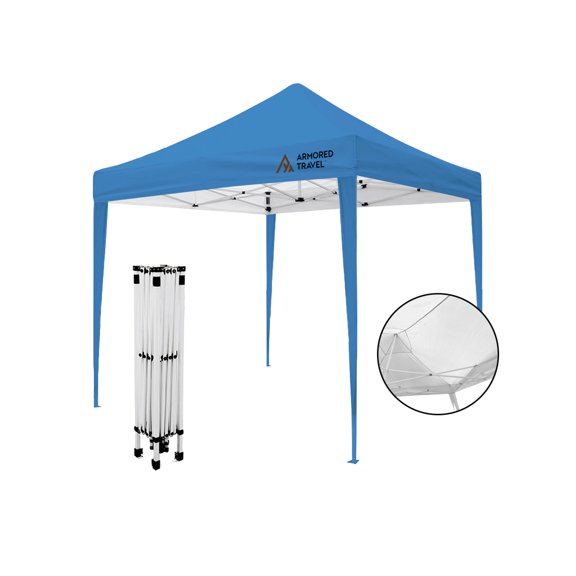 Toldo plegable Carpa retráctil Impermeable Armored Travel  para exteriores Reforzado 3x3 M Azul