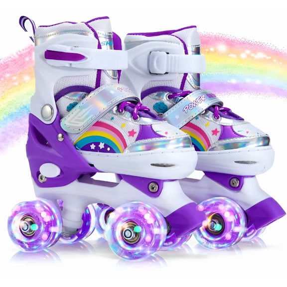 Patines Ajustables Para Niños Color Morado S