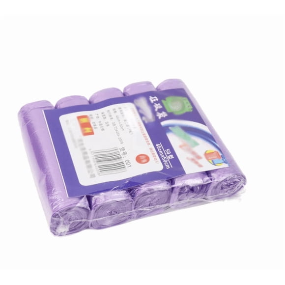 5 Rolls Strong Trash Bags Colorful Clear Garbage Bags Bathroom Trash Can Bin Liners Small Plastic Bags For Home Office Kitchen Multicolor