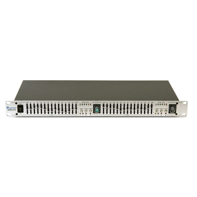 Ecualizador SOUNDTRACK STQ-1215 Boost Opcional Plateado 15 Bandas por Canal