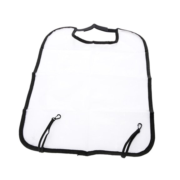 Respaldo de asiento transparente, almohadilla antipatadas, cubierta protectora antipatadas, accesorios interiores Negro