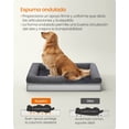 thumbnail image 3 of Cama Ortopédica para Perros, Sofá, Cama para Mascotas, Funda Extraíble y Lavable, 106 x 80 x 20 cm, Gris Oscuro MPGW077G01, 3 of 5