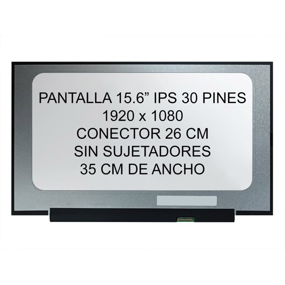 pantalla 15.6 slim 30 pines FHD 1920x1080 compatible 1 15ALC7 1 15AMN7 1 15IAU7 3 15ARH05 82EY 3 15IAN8 82XB 3 15IAH8 83ER 3 15ADA05 3 15IIL05 3 15IAU7 3 14ADA6 3 15ALC6 3 15IRU8 3 15ITL6 3 15ABR8