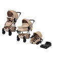 thumbnail image 1 of Carriola de Viaje para Bebe Plegable Ligera con Portabebe-Beige, 1 of 9