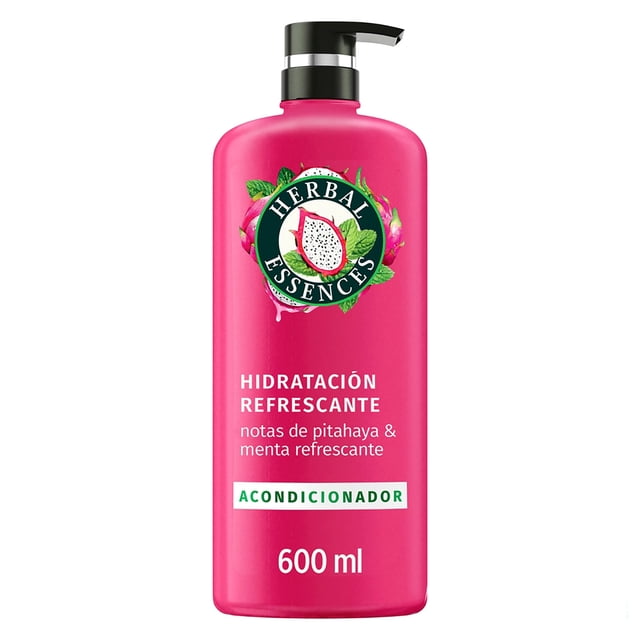 Acondicionador Herbal Essences Hidratación Refrescante, Notas de Pitahaya y Menta 600 ml