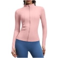 thumbnail image 3 of TaTaai Ladies Slim Fit Yoga Sports Jacket Fashion Nude Feeling Tight Fitness Outerwear for Running Training Workout Gym Daily Wear Gift, 3 of 8