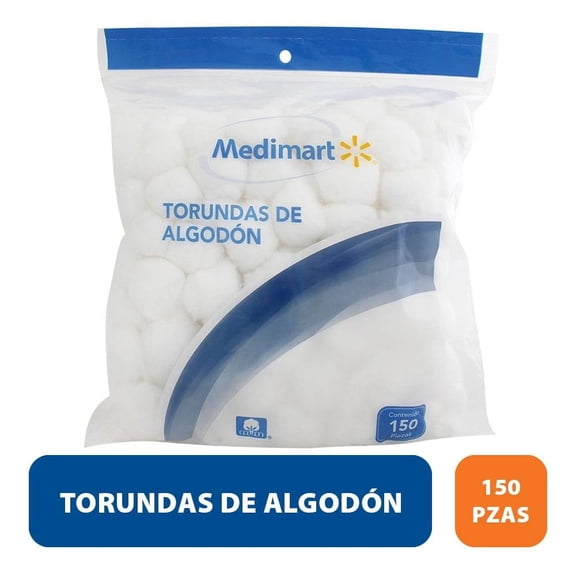 Torundas de algodón Medimart 150 pzas