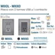 thumbnail image 2 of Contacto de Pared Multivoltaje Inoxium2U1CSilver 4Pzas USBx2/Contacto 110/125-250VCA 15A 50/60Hz 5VDC 2.1A Plateado Acer, 2 of 4