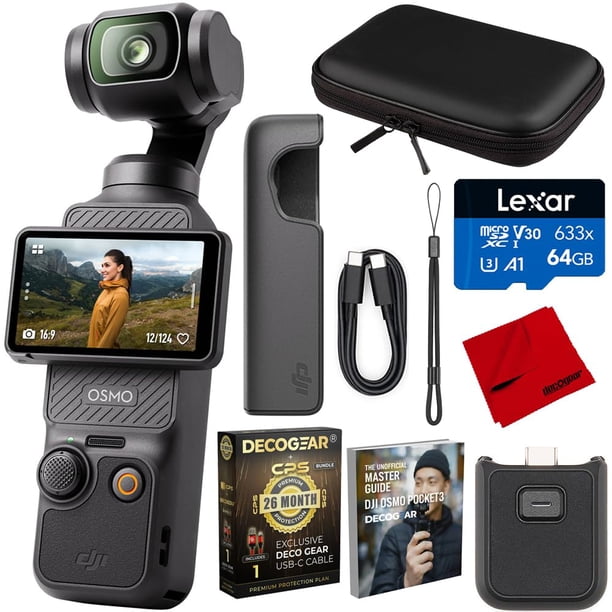 Estabilizador de Mano Gimbal DJI Osmo Pocket 3 4K 120fps 64GB