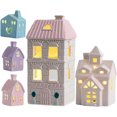 thumbnail image 1 of Casas Navideñas de Cerámica con Luces Led | Figuras Navideñas Brillantes para Decoración de Mesa | Minicasas de Campo para Fiestas de Invierno, Regalos y Decoración Del Hogar, 1 of 1