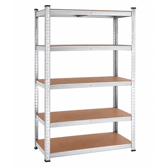 Estantería de Almacenamiento Ajustable 5 Niveles Tablero Mdf Alt Carga 175Kg Por Nivel