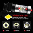 thumbnail image 2 of For Chevrolet Tahoe 2007-2014 2pcs White Led Daytime Running Lights Ultra Bright Reflector 3157 Led Bulbs Daylights Car-styling, 2 of 5