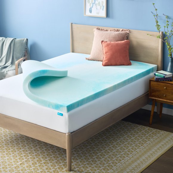 Cubierta para Colchón Linenspa Twin XL de Espuma Viscoelástica con Gel de 7.5 cm