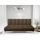 thumbnail image 2 of Sofa Cama Reclinable El Bazar Store Zeus Chocolate Terciopelo Futon 3 posiciones Abotonado Sala, 2 of 6