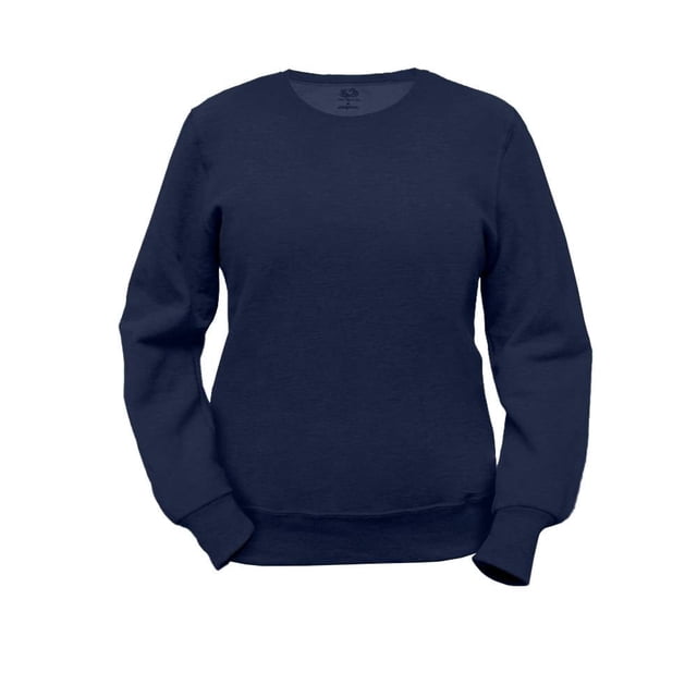Sudadera Fruit of the Loom Para mujer, de felpa, azul marino, talla M