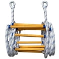 thumbnail image 2 of Escalera de escape, seguridad contra incendios, entrenamiento de rescate, gran altitud, escalera de cuerda plegable con aislamiento, exterior, suave, marco de metal duradero, portátil, para, 2 of 8