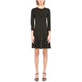 thumbnail image 1 of Vestido con volantes de lunares metálicos Michael Kors para mujer negro XS, 1 of 2