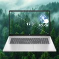 thumbnail image 2 of Notebook HP 17 17.3 Pulgadas Táctil AMD Ryzen 5 8GB RAM 512GB SSD Windows 11 Pro Plateado, 2 of 5