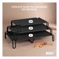 thumbnail image 3 of Cama Elevada para Perro con Malla Transpirable, Catre de Mascotas Esquimal (Negro, 90x65x20 cm), 3 of 7