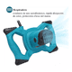 thumbnail image 5 of Mezcladora Eléctrica De Cemento Pintura 6 Velocidades 2100w azul, 5 of 6