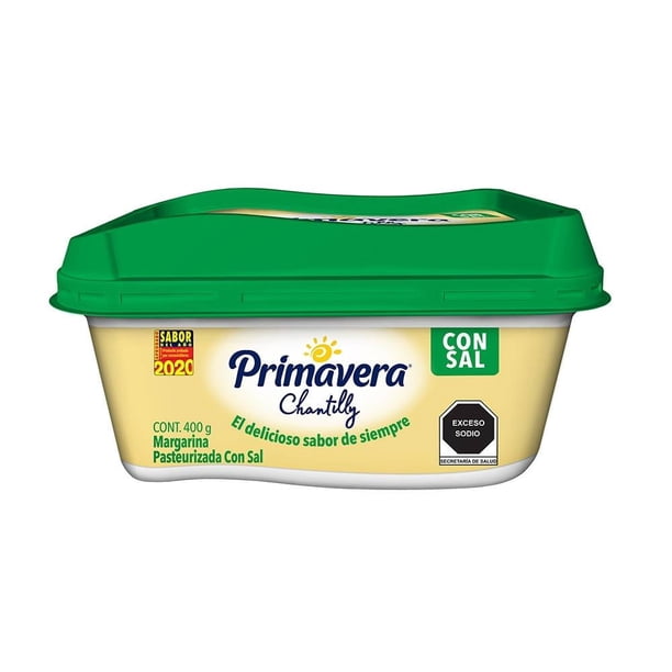 Margarina Primavera Chantilly pasteurizada con sal 400 g