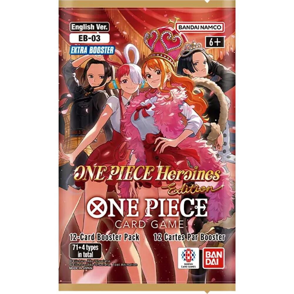 One Piece Card Game TCG Heroines Edition 12-Card Booster Pack - English Edition - Extra Booster EB-03