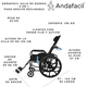 thumbnail image 2 of Andafacil® Silla de Ruedas 3 en 1 para Adulto Reclinable | Adultos Mayores, 2 of 9