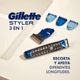 thumbnail image 3 of Rasuradora Eléctrica Gillette Styler + Cartucho para Rasurar la Barba y Cuerpo, 3 of 5
