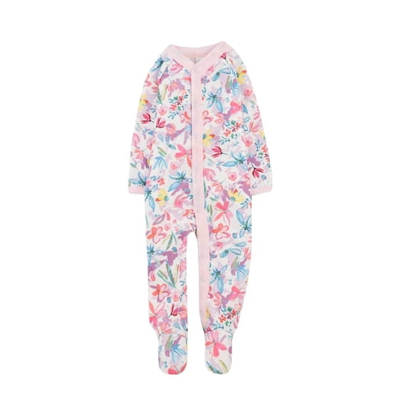 Mameluco Baby Creysi One For You Niña 6M Estampado de Flores Grandes Rosa