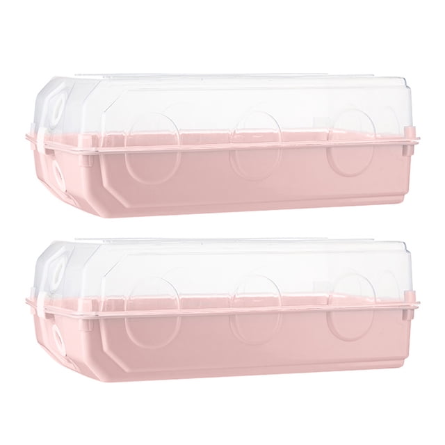 ELAYARD 2Ud Cajas Para Zapatos Apilables Y Resistentes De Plástico Rosa Para Espacios Pequeños