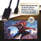thumbnail image 5 of SatelliteSale Cable Adaptador Universal USB Tipo C a HDMI Digital, Cable de Nailon Universal, Cable Negro de 30 Pies, 5 of 6