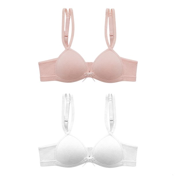 Brassier Simply Basic para Niña, Básico Multicolor Talla 14, 2 Piezas