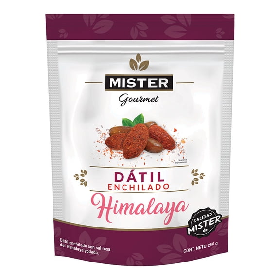 Dátil Míster Natural Enchilado Con Sal Rosa del Himalaya 250g