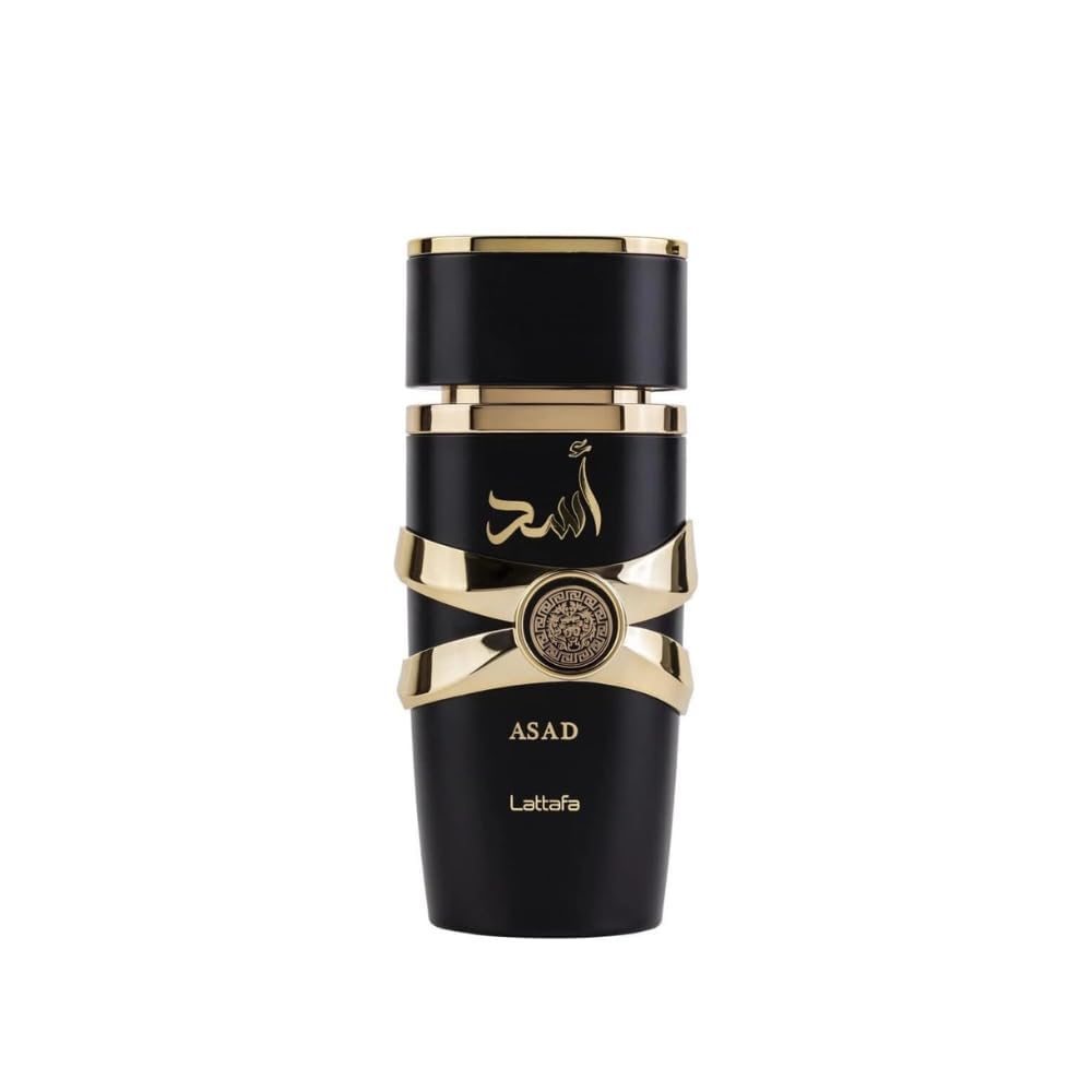 Set Lattafa Asad 3Pzs Fragancia 100Ml Edp Spray/ Shower Gel 100Ml/ 12Ml Edp Spray